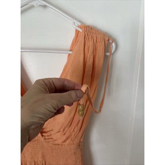 Free People Beach Yoga Boho Gauze Jumpsuit, Harem Pant, Smocked Elastic Waist - Picture 8 of 12